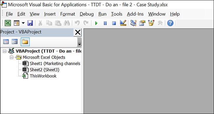 Hướng dẫn mở file Excel quên mật khẩu bằng đoạn script